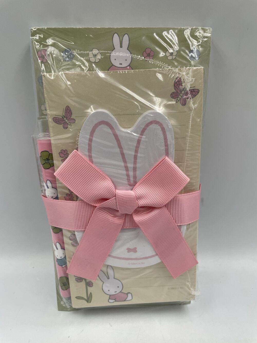 Miffy Flowers 2 List Pads 1 Sticky Note Pad 1 Black Ink Gel Pen Gift Set Sealed